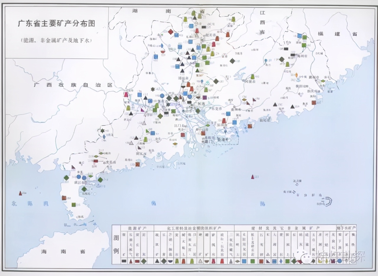 中国矿产资源分布图高清版大图（中国各地矿产分布图及名称）