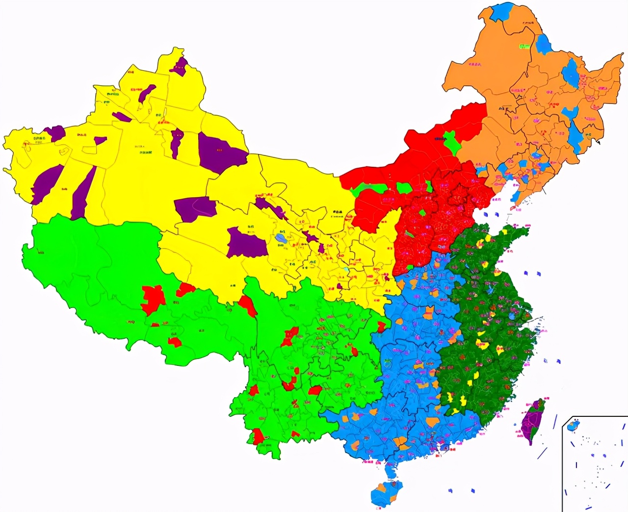 中国矿产资源分布图高清版大图（中国各地矿产分布图及名称）