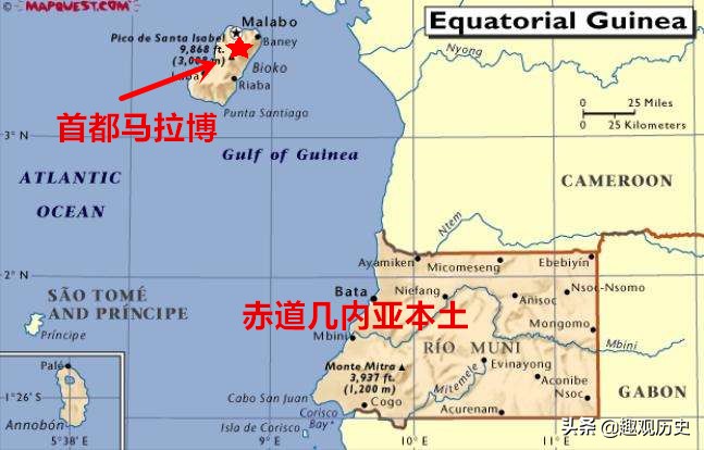 赤道几内亚地图中文版（赤道几内亚国家简介）