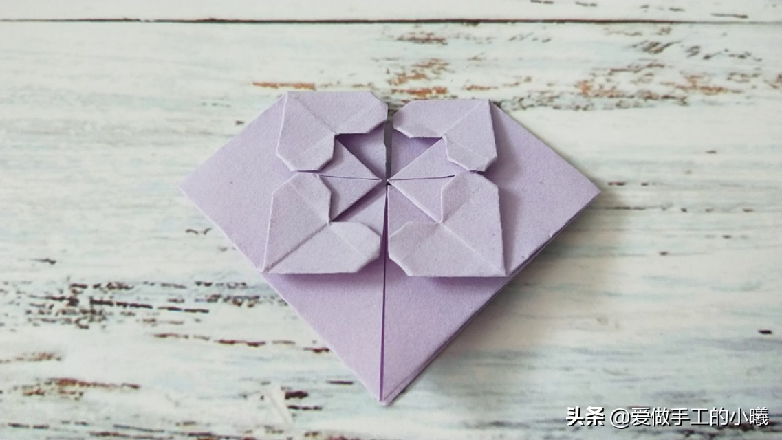 折纸心的折法（别致爱心折纸图解教程）