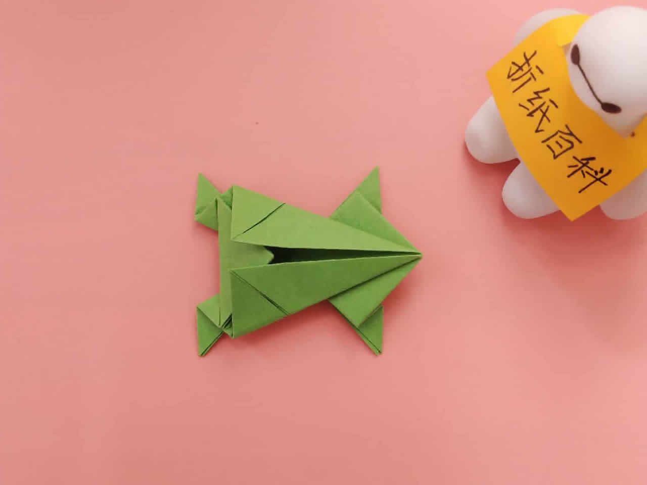 教你用一张纸折可以弹跳的青蛙，做法非常简单，手工折纸视频教程_哔哩哔哩_bilibili