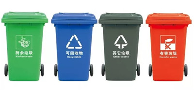 蓝色垃圾桶是什么垃圾桶（四个垃圾桶的颜色及寓意）