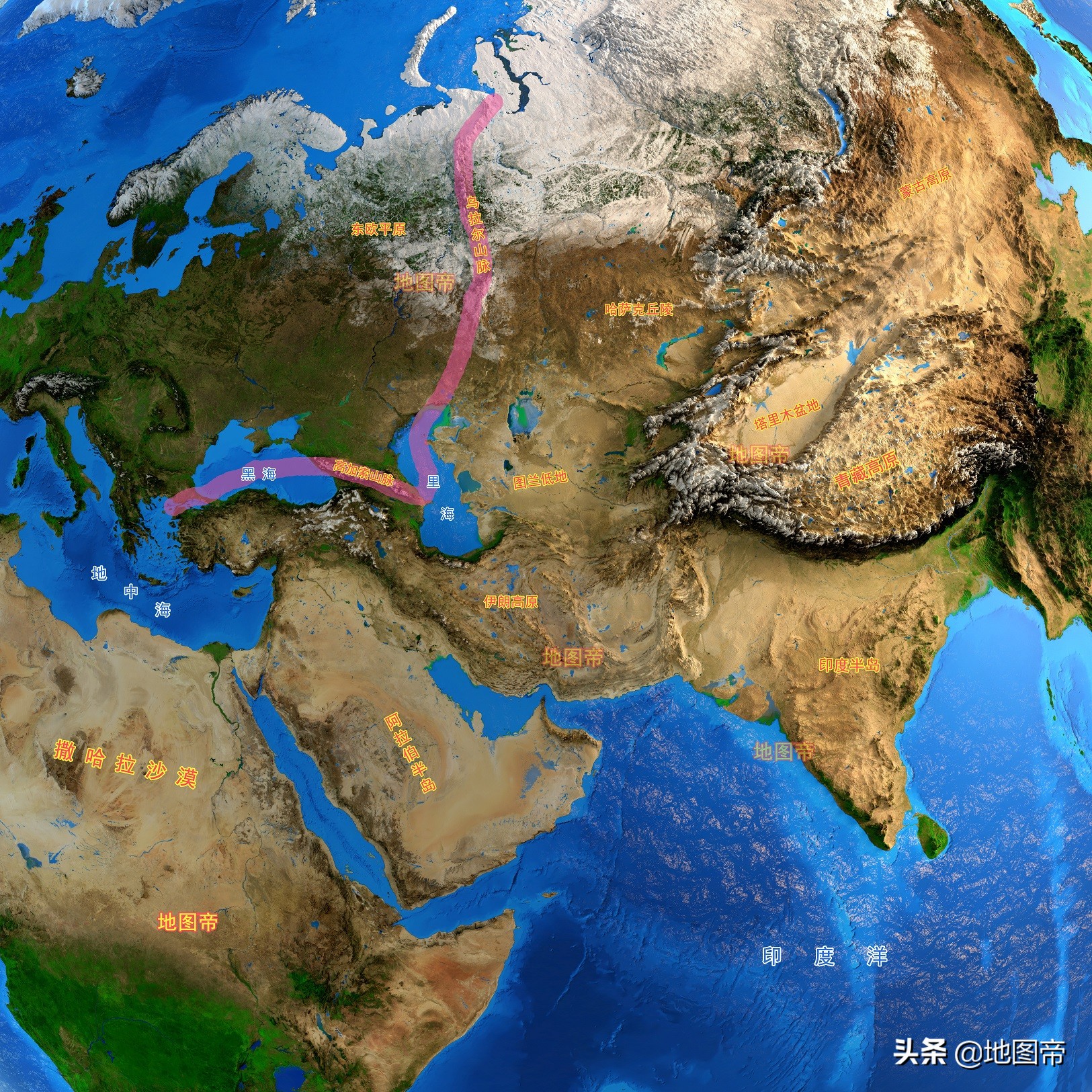 亚洲与非洲的分界线（盘点亚非欧三大洲的主要分界线）