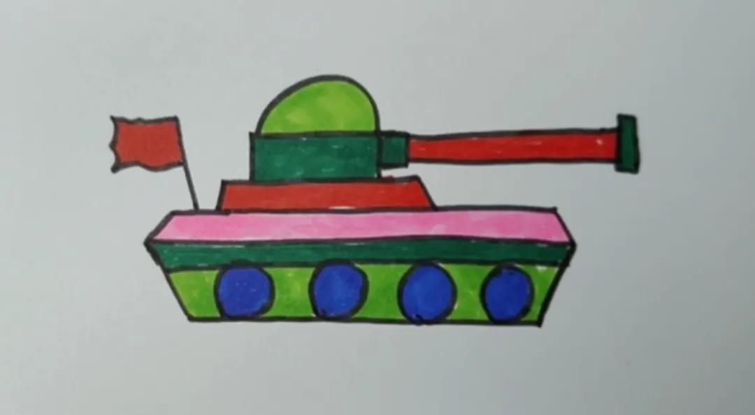 简笔画坦克（简单坦克的绘画步骤）