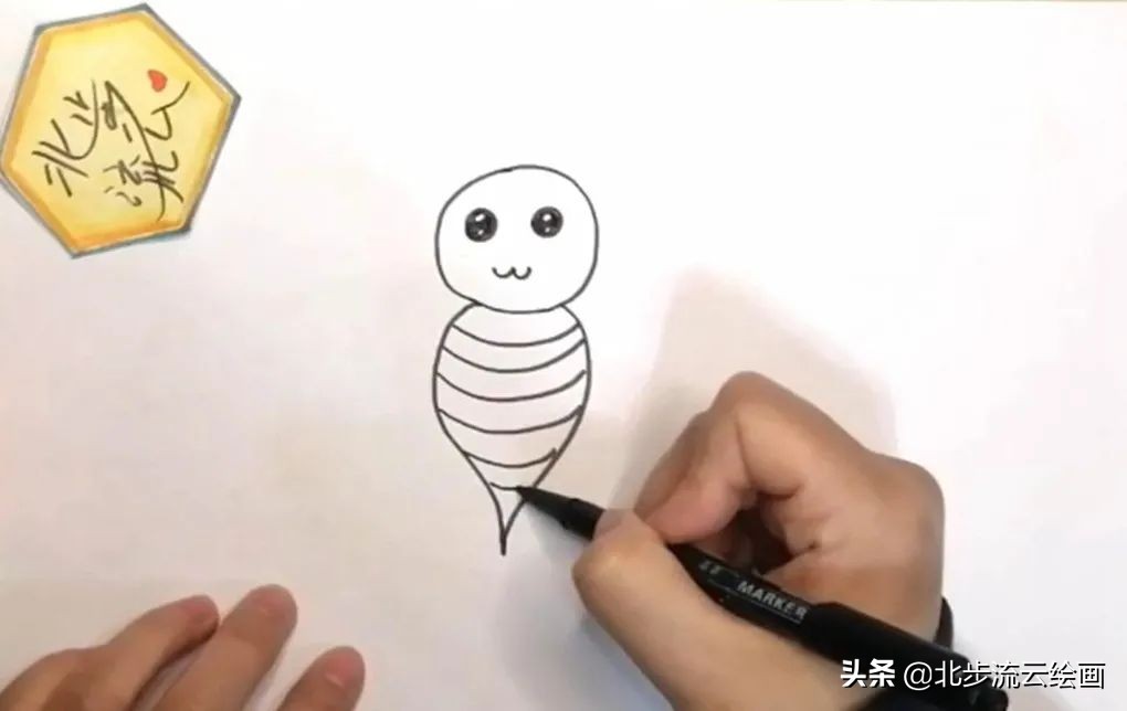 小蜜蜂怎么画（最简单的小蜜蜂图画）