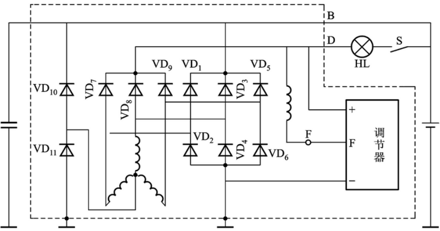 电压调节器工作原理图（一文读懂交流发电机之电压调节器）
