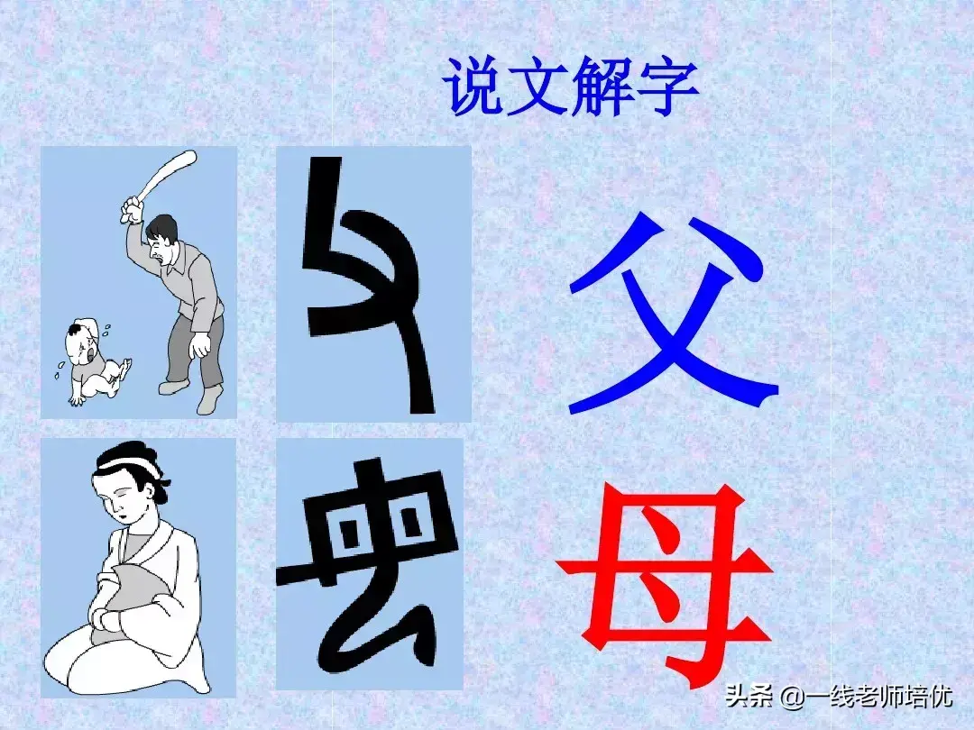 汉字的造字方法（附常见的象形字对照表）